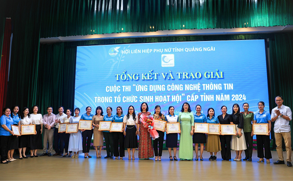 Hội liên hiệp phụ nữ xã Hành Thuận, huyện Nghĩa Hành đạt giải Nhì cuộc thi ứng dụng công nghệ thông tin cấp tỉnh năm 2024