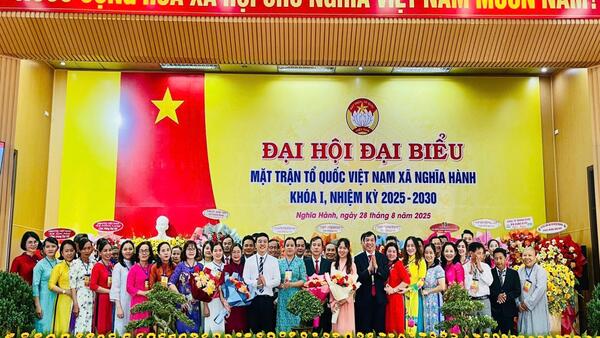 Đại hội đại biểu MTTQ Việt Nam xã Nghĩa Hành khóa I, nhiệm kỳ 2025 - 2030