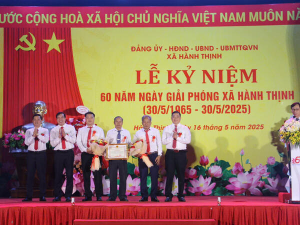 Lễ kỷ niệm 60 năm Ngày Giải phóng xã Hành Thịnh (30/5/1965 - 30/5/2025)